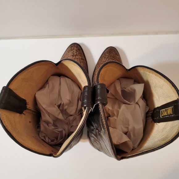 Dan Post Leather Western Cowboy Boots - Picture 11 of 16